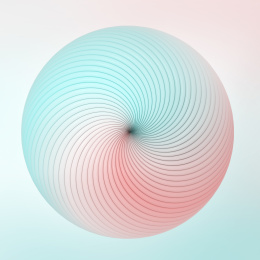 抽象的粉红与蓝色柔和线条背景