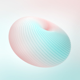 抽象的粉红与蓝色柔和线条背景