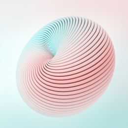 抽象的粉红与蓝色柔和线条背景