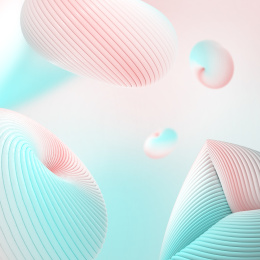 抽象的粉红与蓝色柔和线条背景