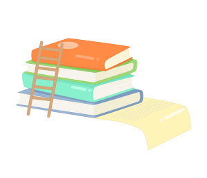 书籍作业本学习创意教育插画
