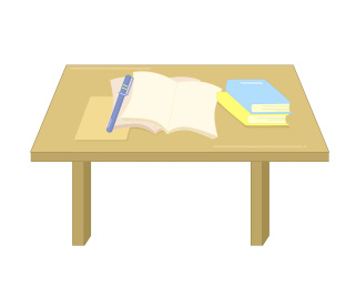 书籍作业本学习做作业教育插画