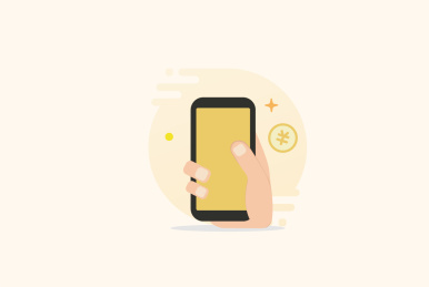 手持移动端新应用发布设备矢量图