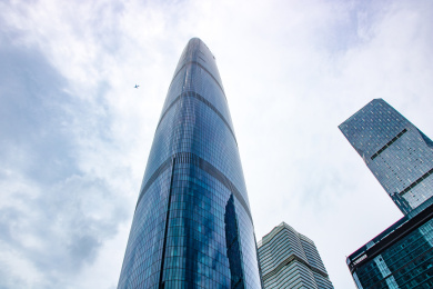 广州珠江新城高楼仰视