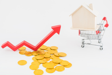 房价上涨导致的高房价，需要更多金钱购买。