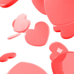 爱情英文字母Love形状的气球以及心形糖果组成的背景素材