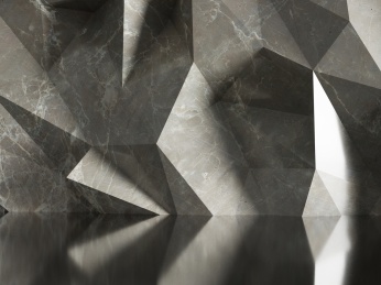 低多边形的水泥大理石墙面构成的室内场景素材