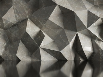 低多边形的水泥大理石墙面构成的室内场景素材