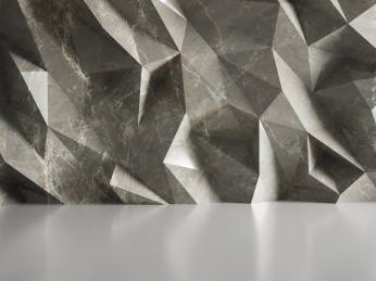 低多边形的水泥大理石墙面构成的室内场景素材