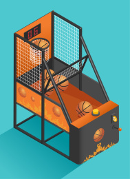 2.5D成人儿童投币式投篮机游戏机电玩城游乐设备