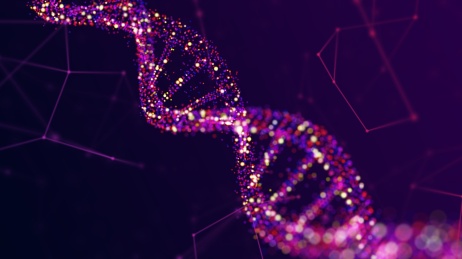 DNA染色体生物遗传技术检测宣传背景图