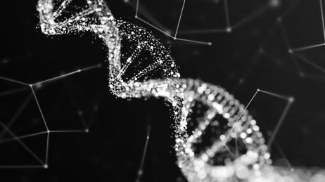 DNA染色体生物遗传技术检测宣传背景图