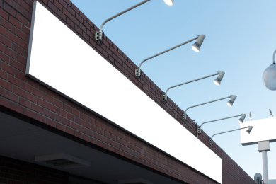 地铁商场等地的空白广告展示牌展板告示牌