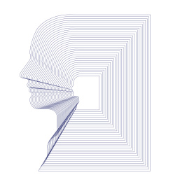 男人侧脸元素矢量插画设计素材