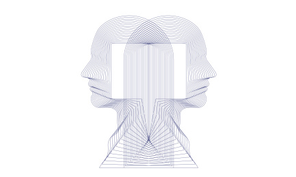 男人侧脸元素矢量插画设计素材