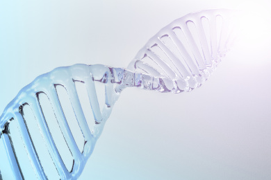 脱氧核糖核酸分子链三维模型背景素材