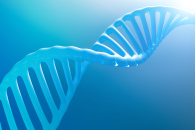 脱氧核糖核酸分子链三维模型背景素材