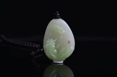 和田玉把玩件，玉石珠宝吊坠