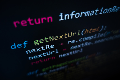 屏幕上显示的服务器网站程序源代码