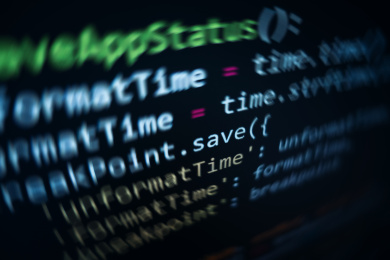 屏幕上显示的服务器网站程序源代码