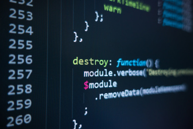 屏幕上显示的服务器网站程序源代码