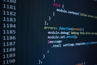 屏幕上显示的服务器网站程序源代码