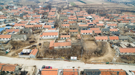 无人机航拍胶东半岛农村村庄