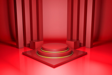 3d空间展示台电商场景