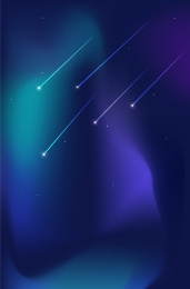 矢量插画 流星划过夜晚的星空