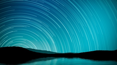 Startrails星轨星空夜空意境背景图