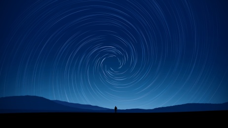 Startrails星轨星空夜空意境背景图