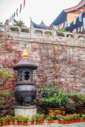 中国江苏南京佛教寺院古鸡鸣寺