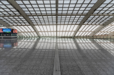 北京T3航站楼交通枢纽建筑光影