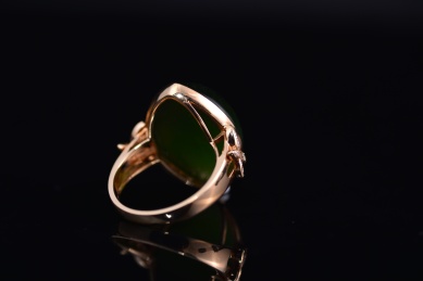 和田玉戒指，玉器雕刻工艺品