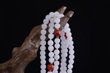 珠宝首饰，和田玉佛珠手串