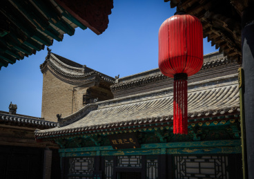 中国山西省祁县乔家大院在中堂古建筑