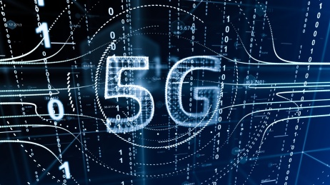 第五代移动通讯技术（5G）数字科技感背景图