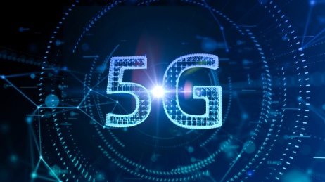 第五代移动通讯技术（5G）数字科技感背景图