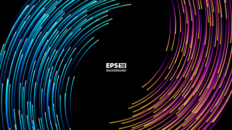 线条几何形组成的商务大数据科技感背景图 抽象矢量大数据背景图