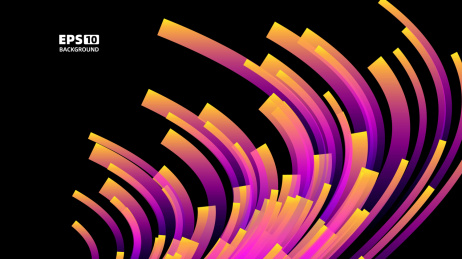 线条几何形组成的商务大数据科技感背景图 抽象矢量大数据背景图