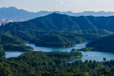 中国广东省惠州市风景区红花湖景区