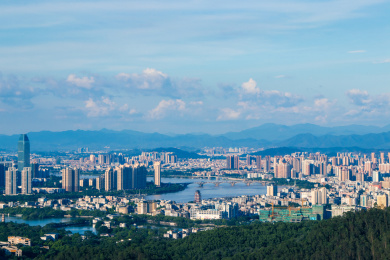 中国广东省惠州市惠城区城市风光