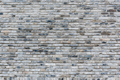 背景素材,一面青砖堆砌的围墙