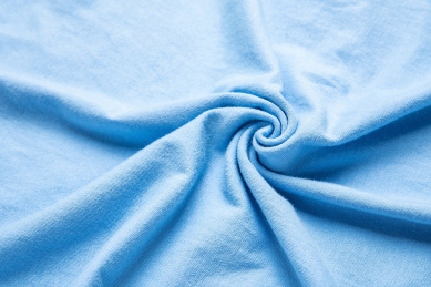 螺旋的纯棉布料,蓝色纯棉针织面料纹理材质