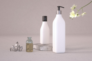 美容护肤题材的化妆品护肤品瓶子