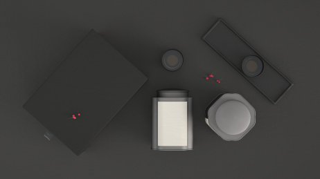 中国风题材的茶叶罐、包装和茶杯茶盏，3d渲染