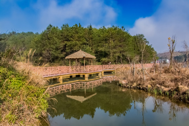 福建省长汀县汀江国家湿地公园自然环境