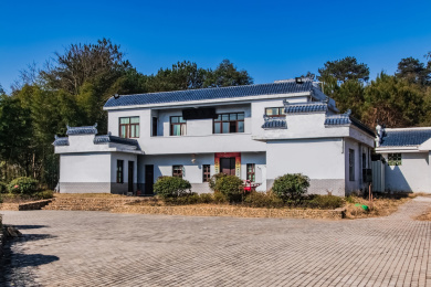 福建省长汀县客家人住宅房屋建筑景观