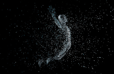 三维插图，未来人类数码科技，人工智能，技术革新与升级