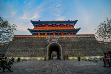 中国山东省潍坊市青州古城景区